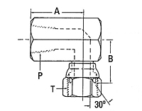 2244 Female Pipe to Female JIC Swivel Elbow